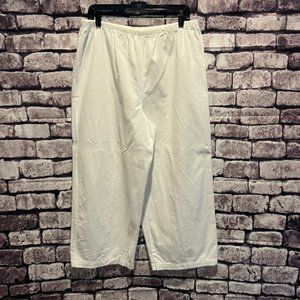 Chico Designs White Pull On Pants Size XL